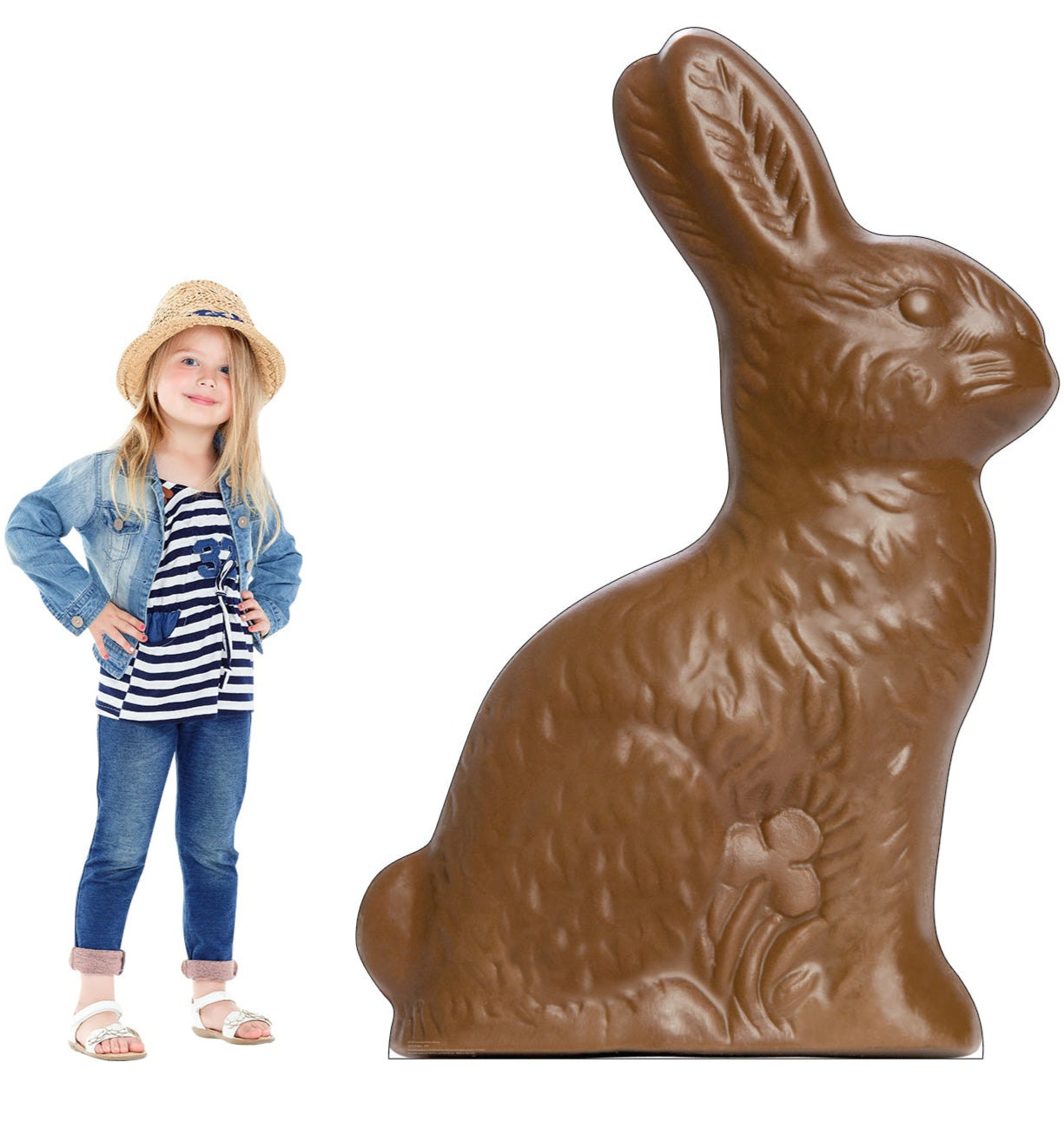 Life-Size Chocolate Easter Bunny Cardboard Cutout - All Cutouts