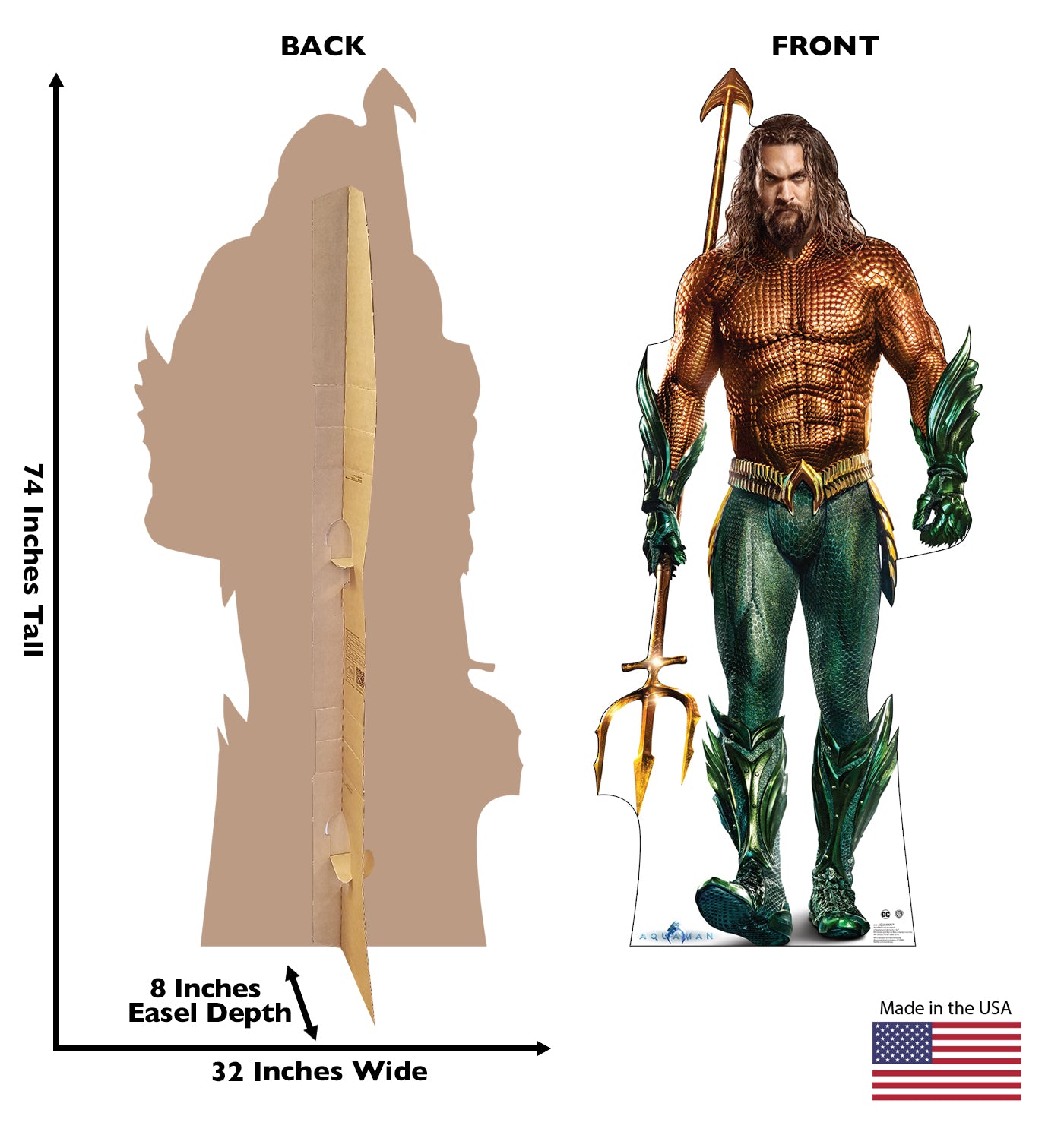 Life-Size Aquaman Cardboard Cutout - All Cutouts