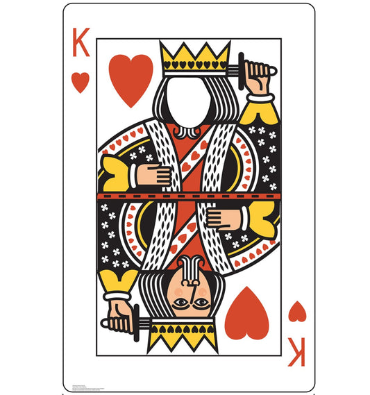 Life-Size King of Hearts Card Stand-In - All Cutouts