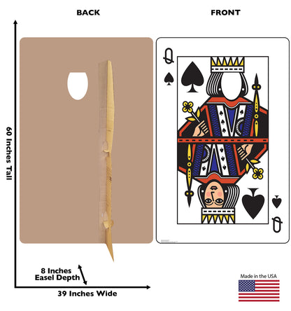 Life-Size Queen of Spades Card Cardboard Cutout - All Cutouts