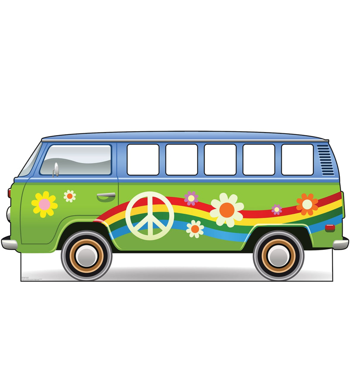 Life-Size Hippie Bus Cardboard Cutout - All Cutouts