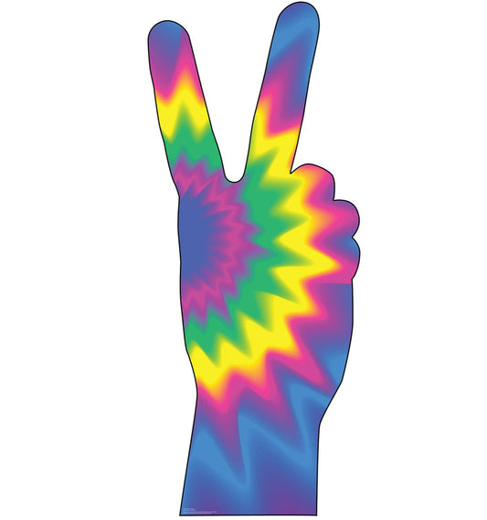 Life-Size 70s Peace Fingers Cardboard Cutout - All Cutouts