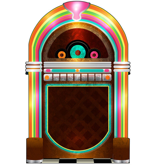 Life-Size 50s Jukebox Cardboard Cutout - All Cutouts