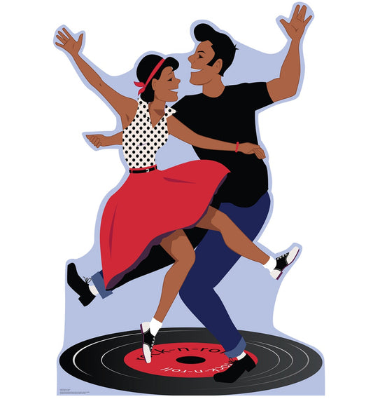 Life-Size 50s Dance Couple Cardboard Cutout - All Cutouts
