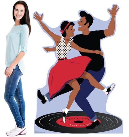 Life-Size 50s Dance Couple Cardboard Cutout - All Cutouts