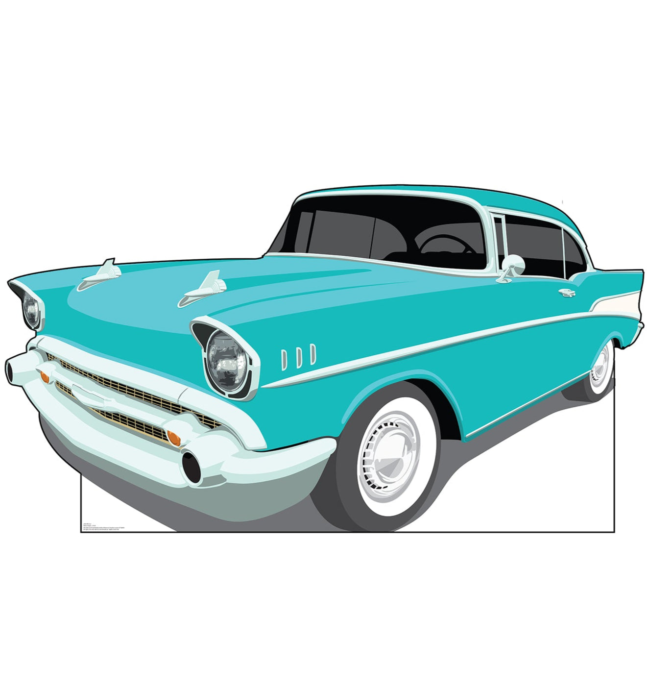 Life-Size 50s Car Cardboard Cutout - All Cutouts