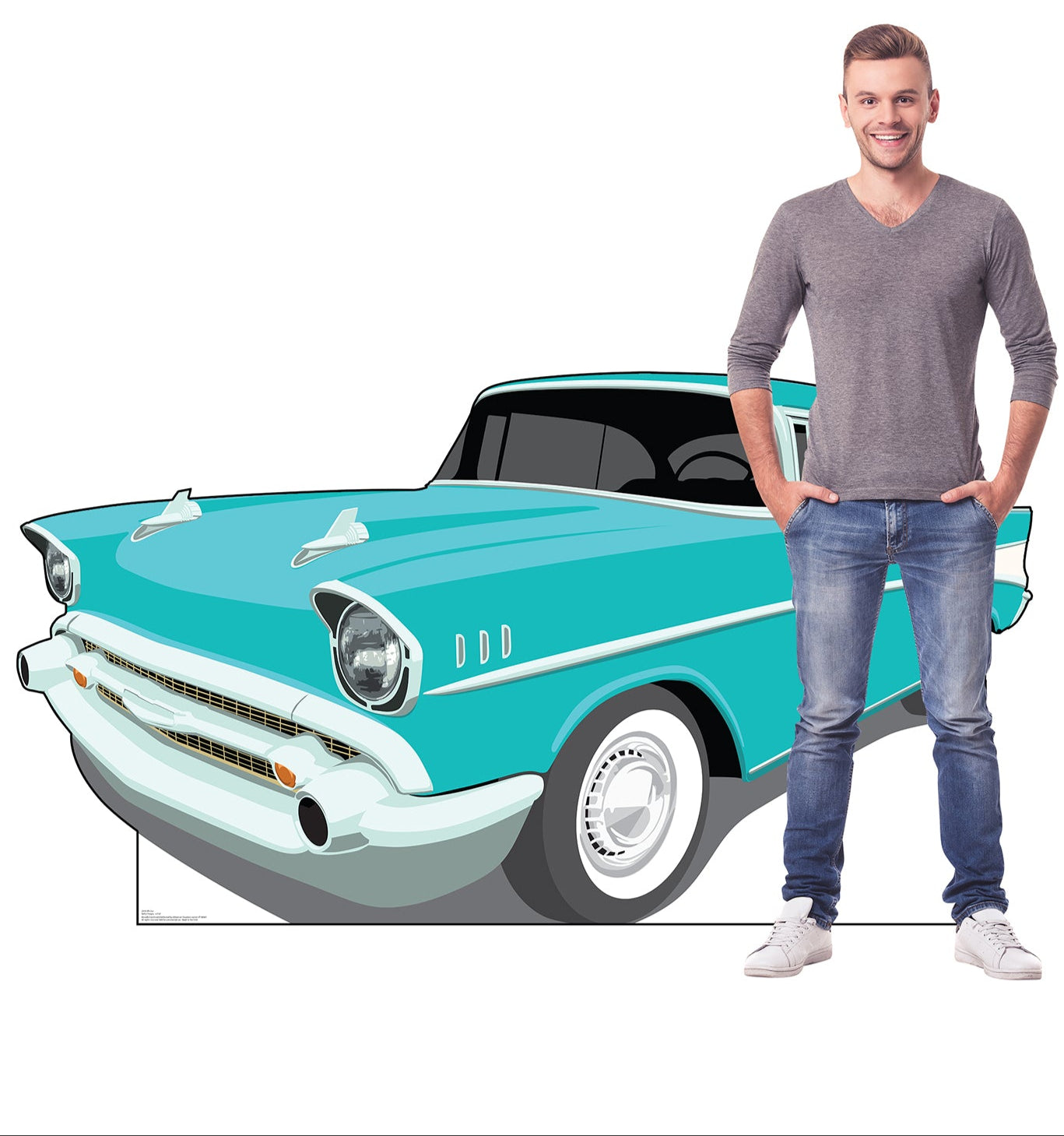Life-Size 50s Car Cardboard Cutout - All Cutouts