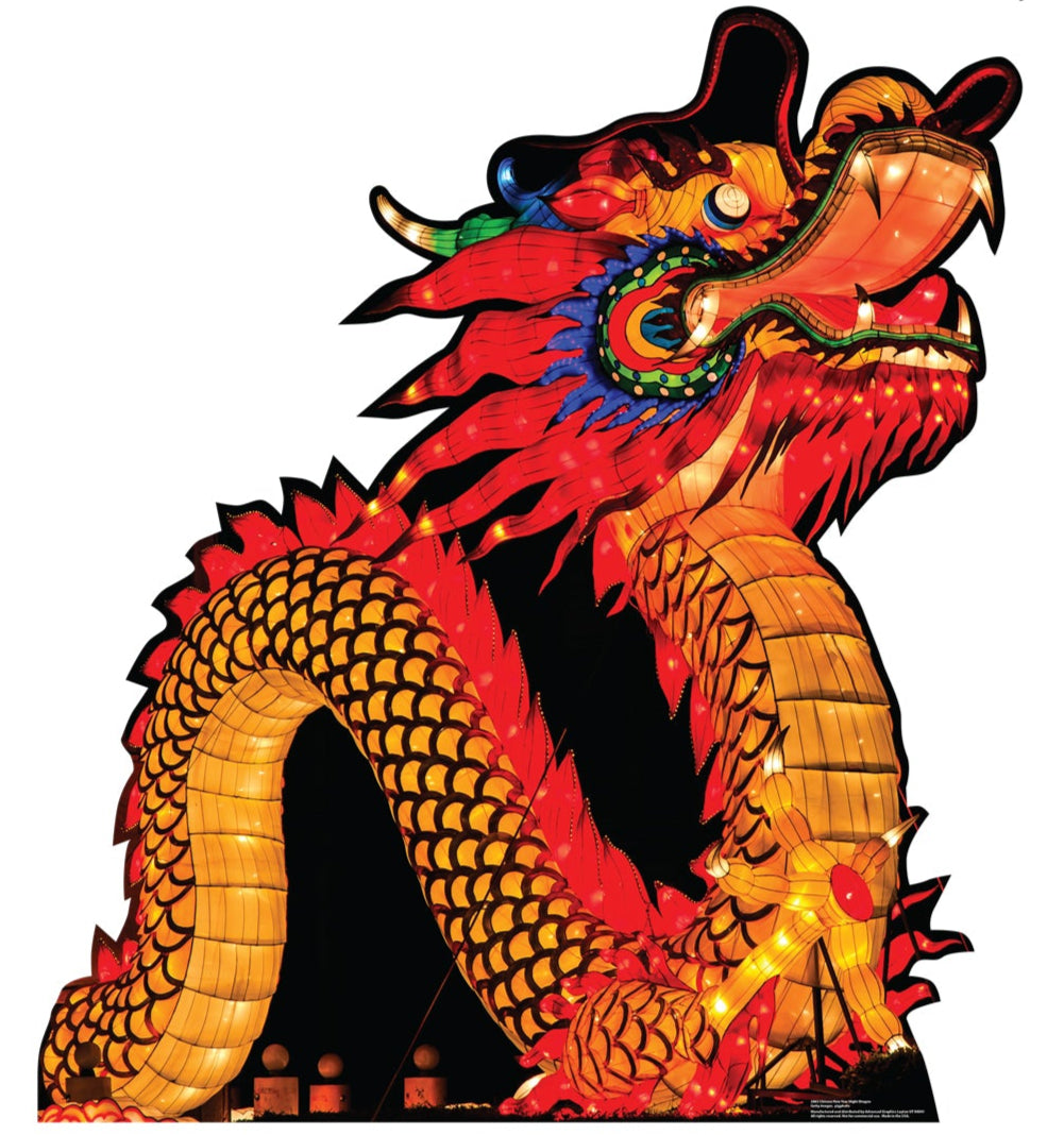 Life-Size Chinese New Year Night Dragon Cardboard Cutout - All Cutouts