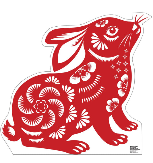 Life-Size Chinese New Year Rabbit Cardboard Cutout - All Cutouts