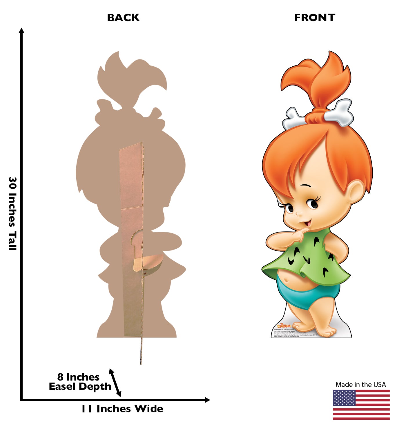 Flintstones Pebbles Flintstone Standee  Life-Size Cardboard Cutout - All Cutouts