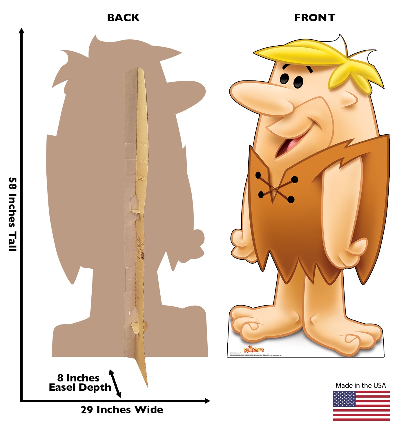 Life-Size Barney Rubble (The Flintstones) Cardboard Cutout - All Cutouts