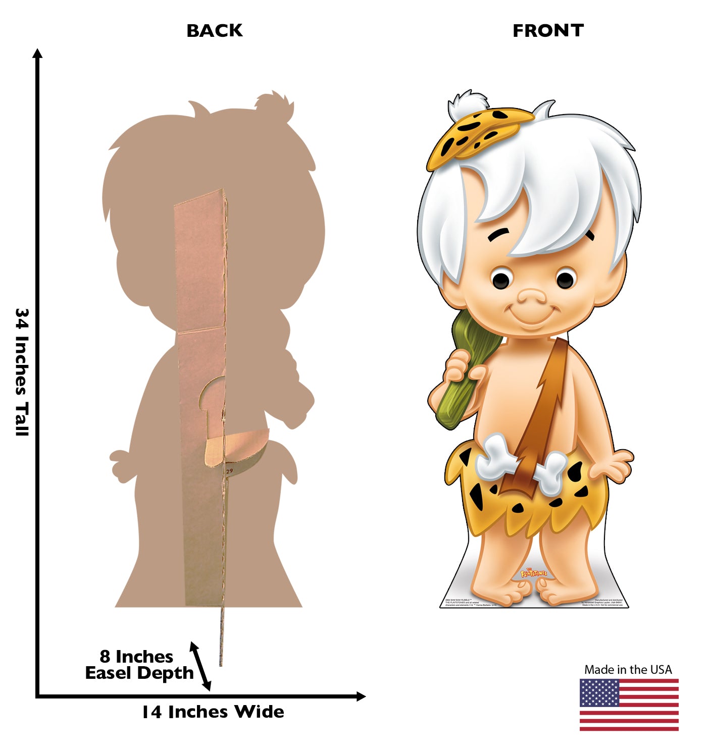 Flintstones Bamm-Bamm Rubble Life-Size Cardboard Cutout - All Cutouts