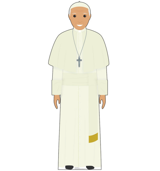 Life-Size Pope in White Outfit Cardboard Cutout - All Cutouts