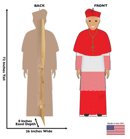 Life-Size Pope in Red Outfit Cardboard Cutout - All Cutouts