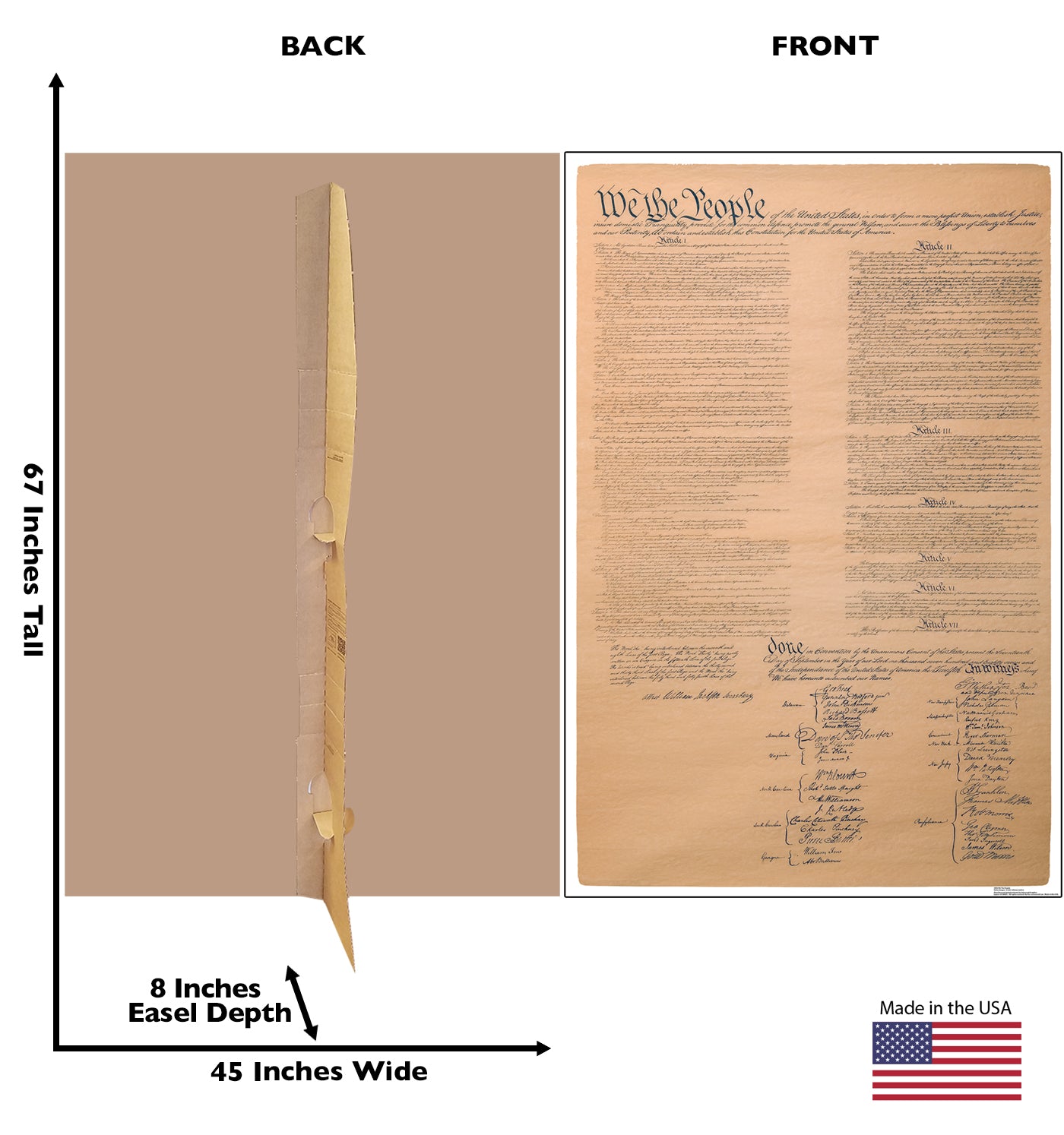 Life-Size U.S. Constitution “We The People” Cardboard Cutout - All Cutouts