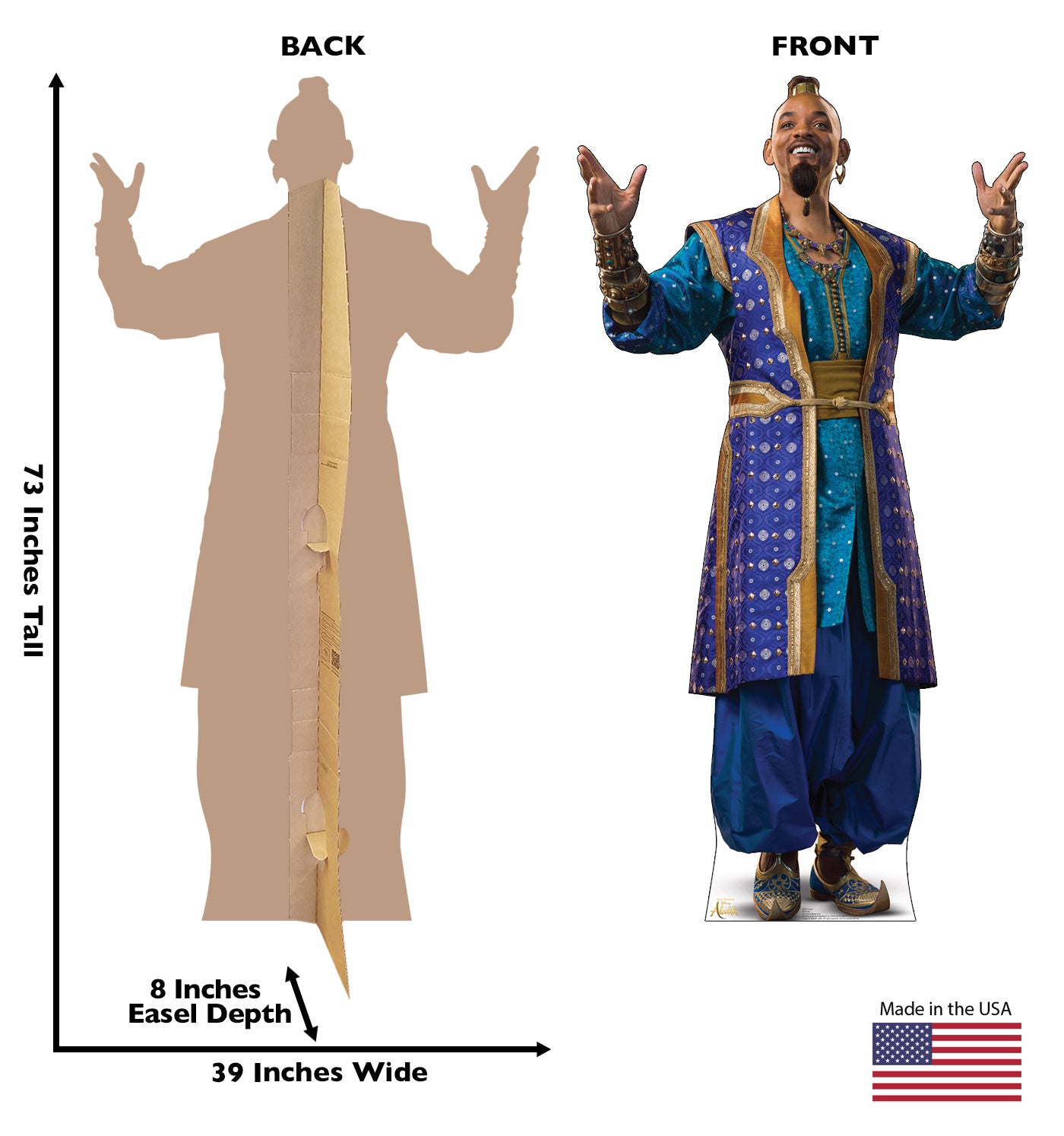 Life-Size Genie (Aladdin Live Action) Cardboard Cutout - All Cutouts