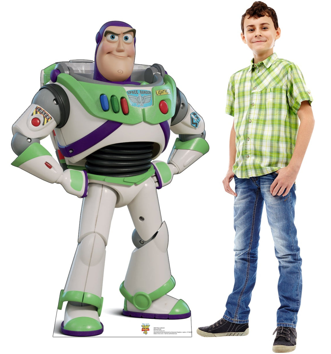 Life-Size Buzz Lightyear (Toy Story 4) Cardboard Cutout - All Cutouts