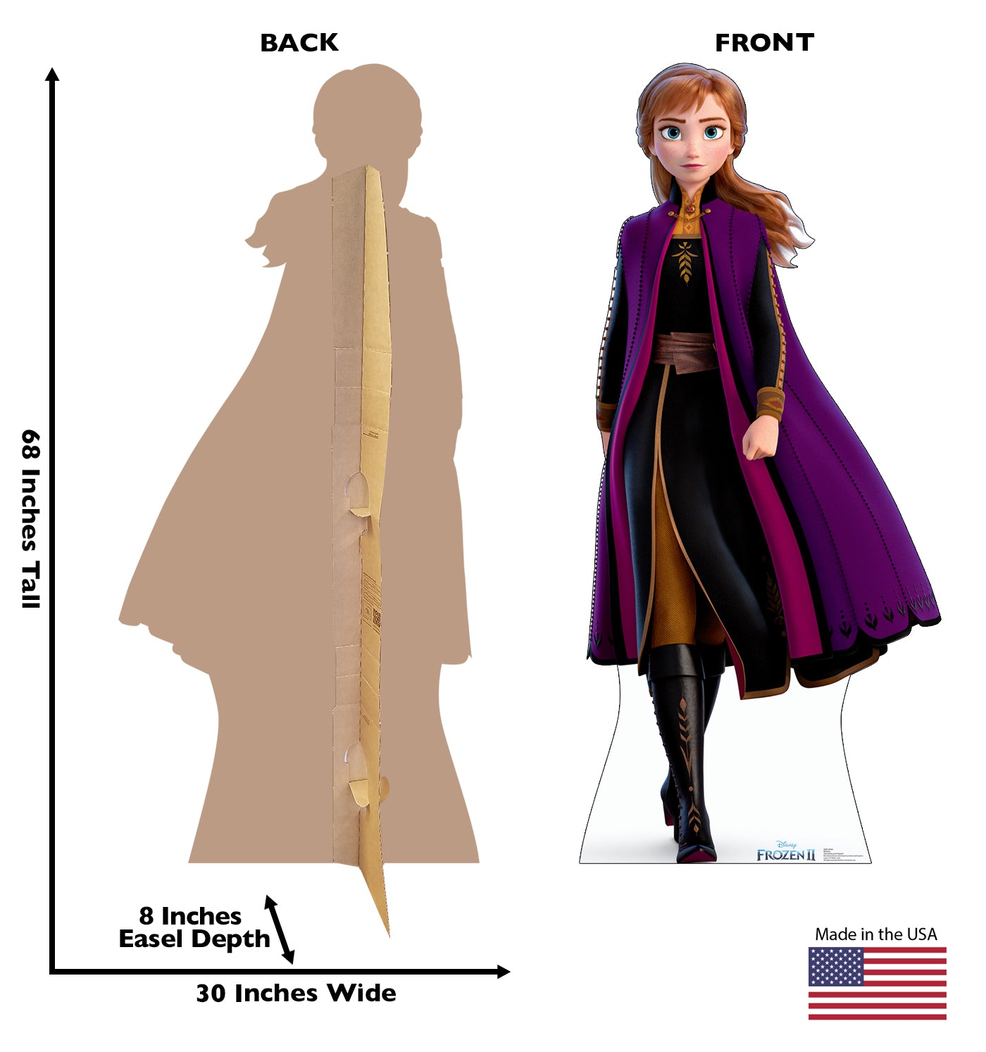 Life-Size Anna (Frozen 2) Cardboard Cutout - All Cutouts