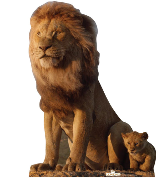 Life-Size King Mufasa & Young Simba Cardboard Cutout - All Cutouts
