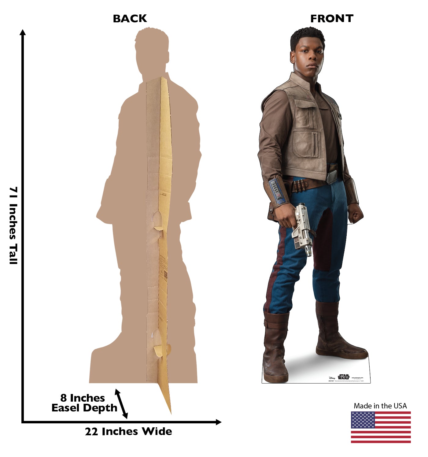 Life-Size Finn (Star Wars IX) Cardboard Cutout - All Cutouts