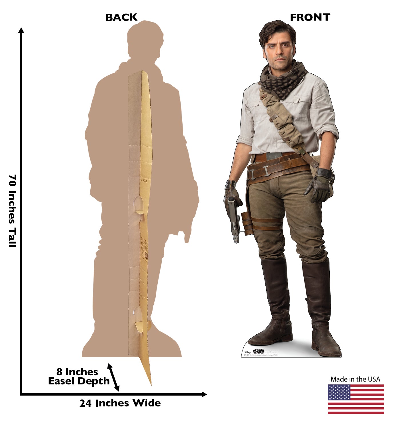 Life-Size Poe (Star Wars IX) Cardboard Cutout - All Cutouts