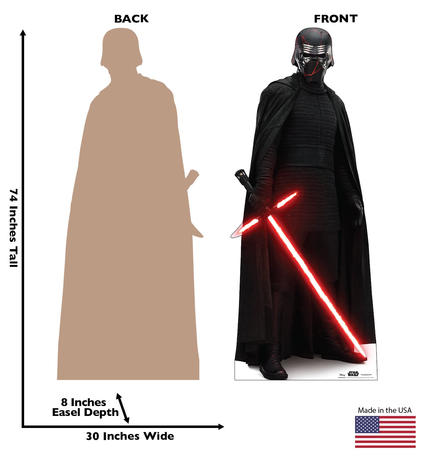 Life-Size Kylo Ren (Star Wars IX) Cardboard Cutout - All Cutouts