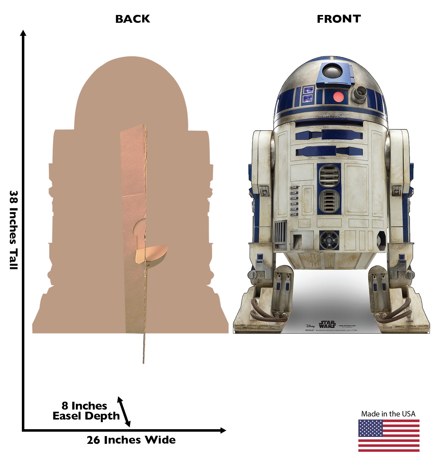 Life-Size R2-D2 (Star Wars IX) Cardboard Cutout - All Cutouts