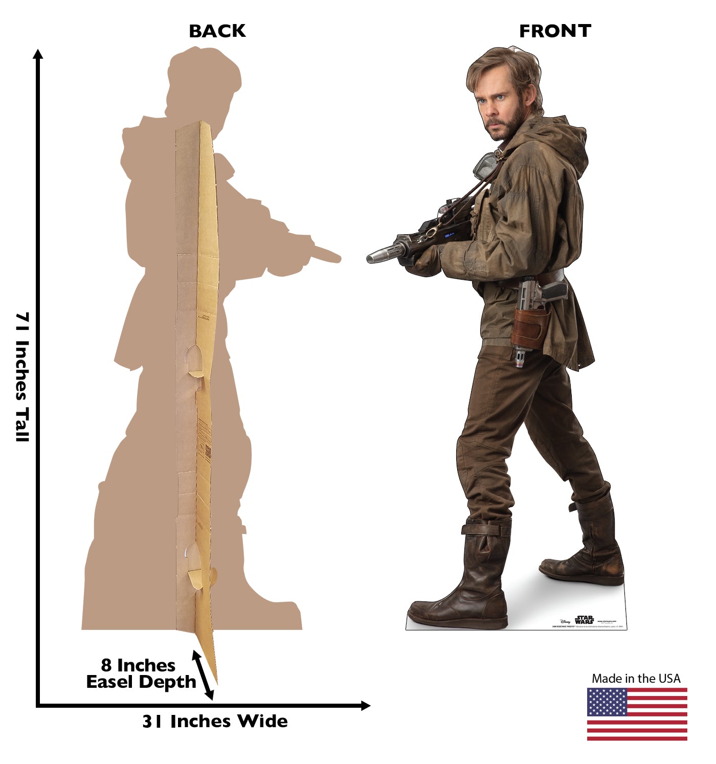 Life-Size Resistance Trooper (Star Wars IX) Cardboard Cutout - All Cutouts
