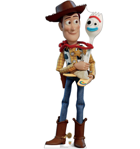 Life-Size Woody & Forky (Toy Story 4) Cardboard Cutout - All Cutouts