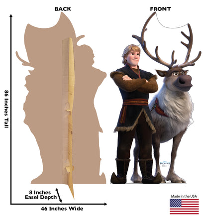 Life-Size Kristoff & Sven (Frozen 2) Cardboard Cutout - All Cutouts