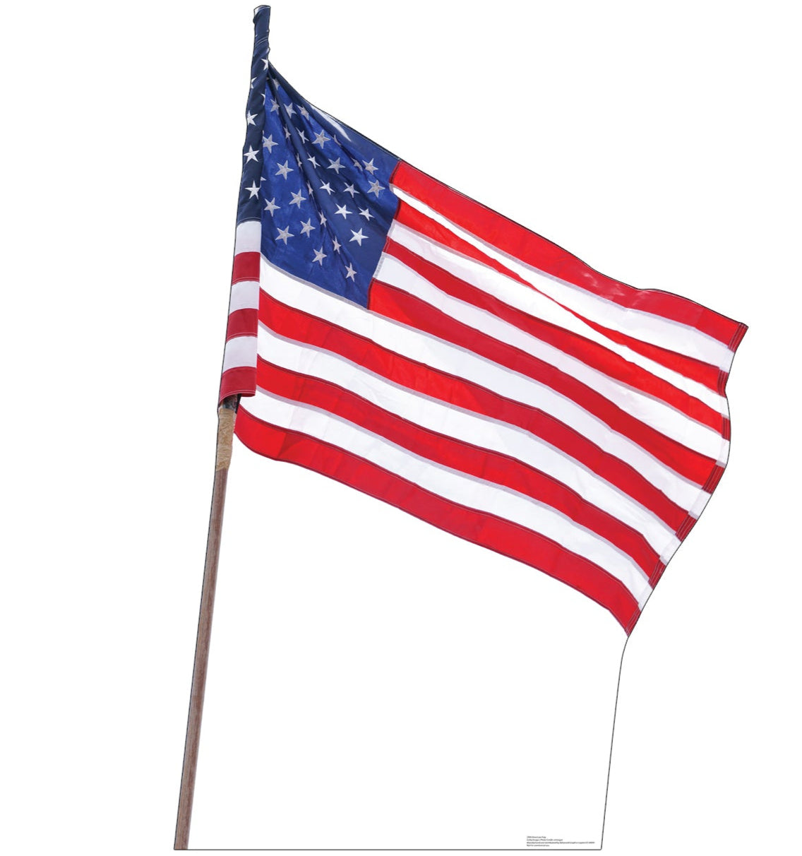 Life-Size American Flag Cardboard Cutout - All Cutouts