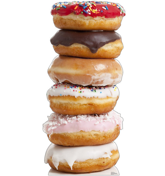 Life-Size Doughnut Stack Cardboard Cutout - All Cutouts
