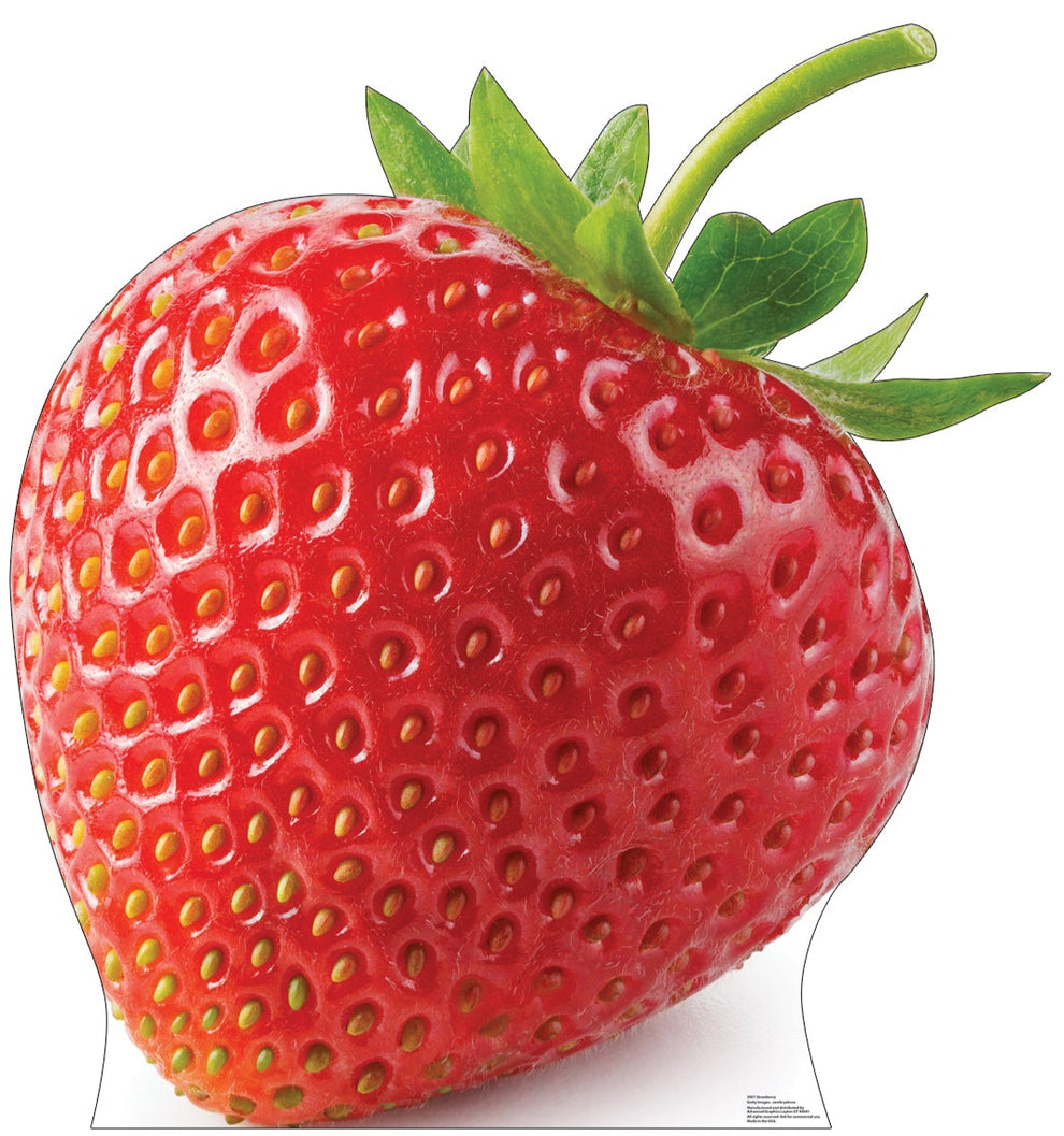 Life-Size Giant Strawberry Cardboard Cutout