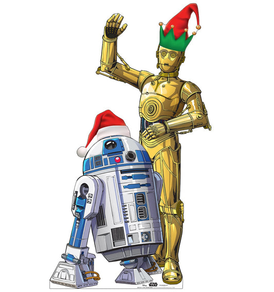 R2-D2 and C-3PO Holiday Outdoor Standee