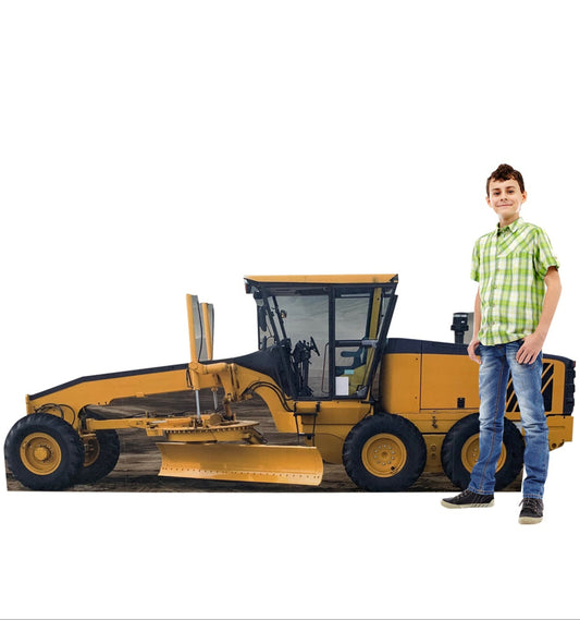 Life-Size Construction Grader Cardboard Standee - All Cutouts