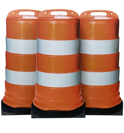 Life-Size Construction Barrels (Set of 3) Cardboard Cutouts - All Cutouts