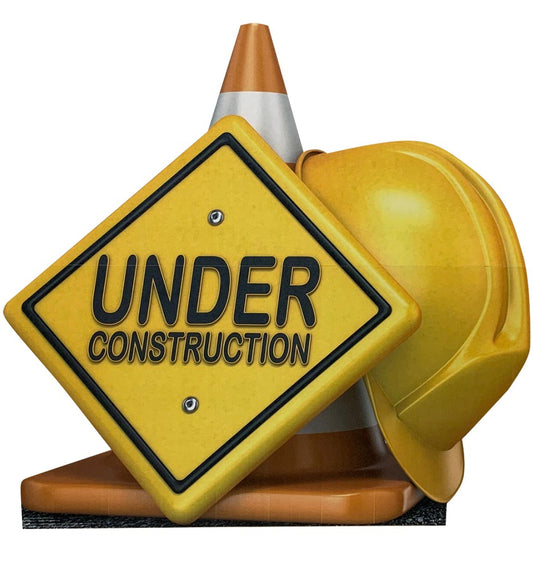 Life-Size Under Construction Sign Cardboard Cutout - All Cutouts