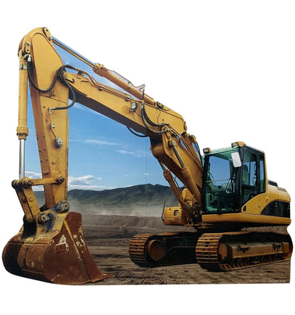 Life-Size Construction Excavator Cardboard Standee - All Cutouts