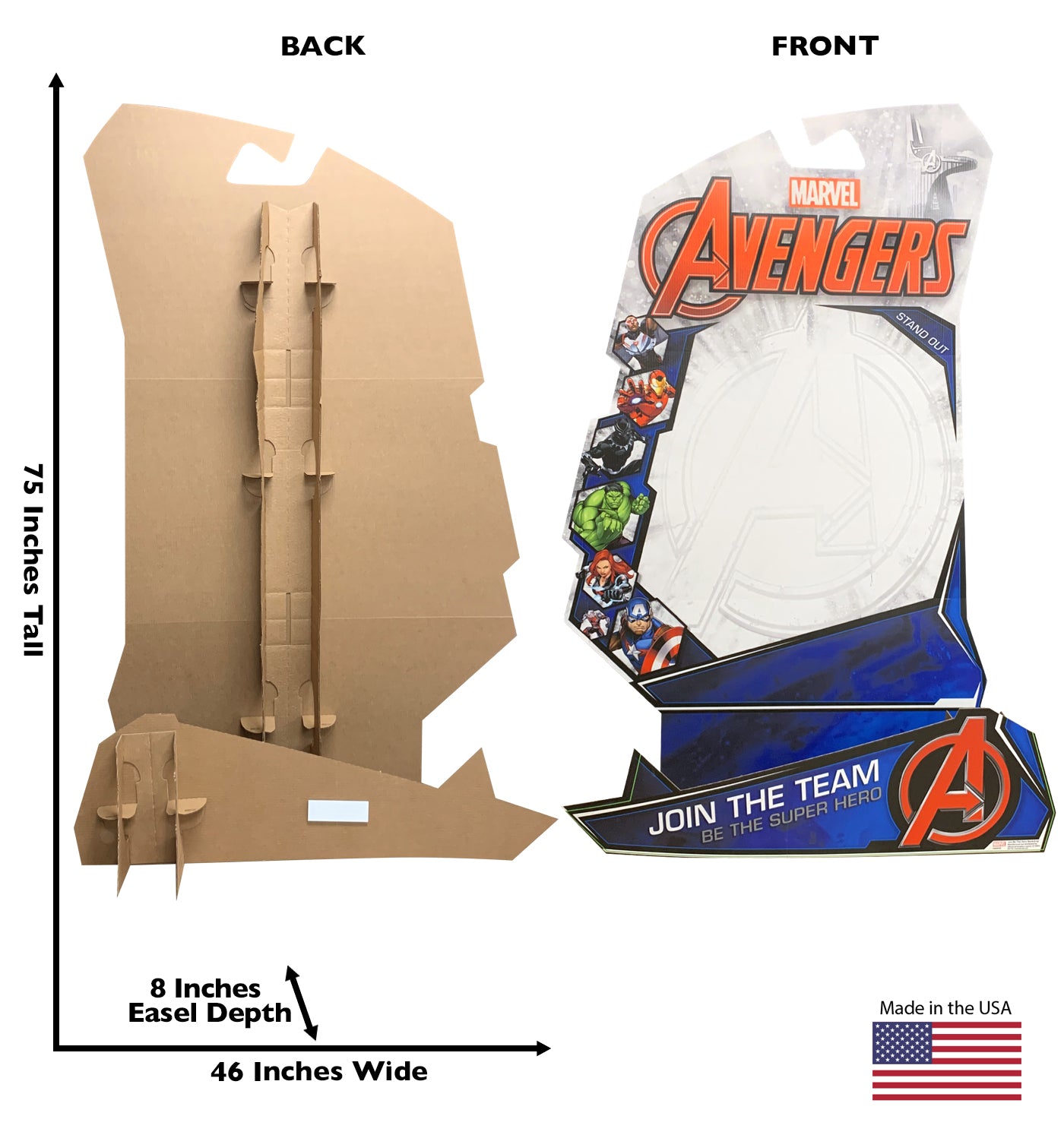 Marvel Be the Hero Backdrop Life-Size Stand-in - All Cutouts