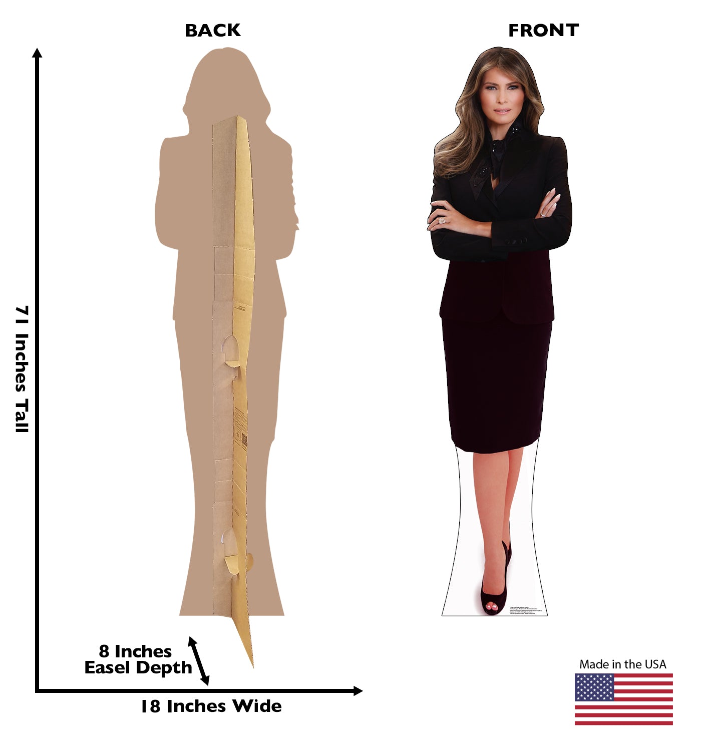 Life-Size First Lady Melania Trump Cardboard Cutout - All Cutouts