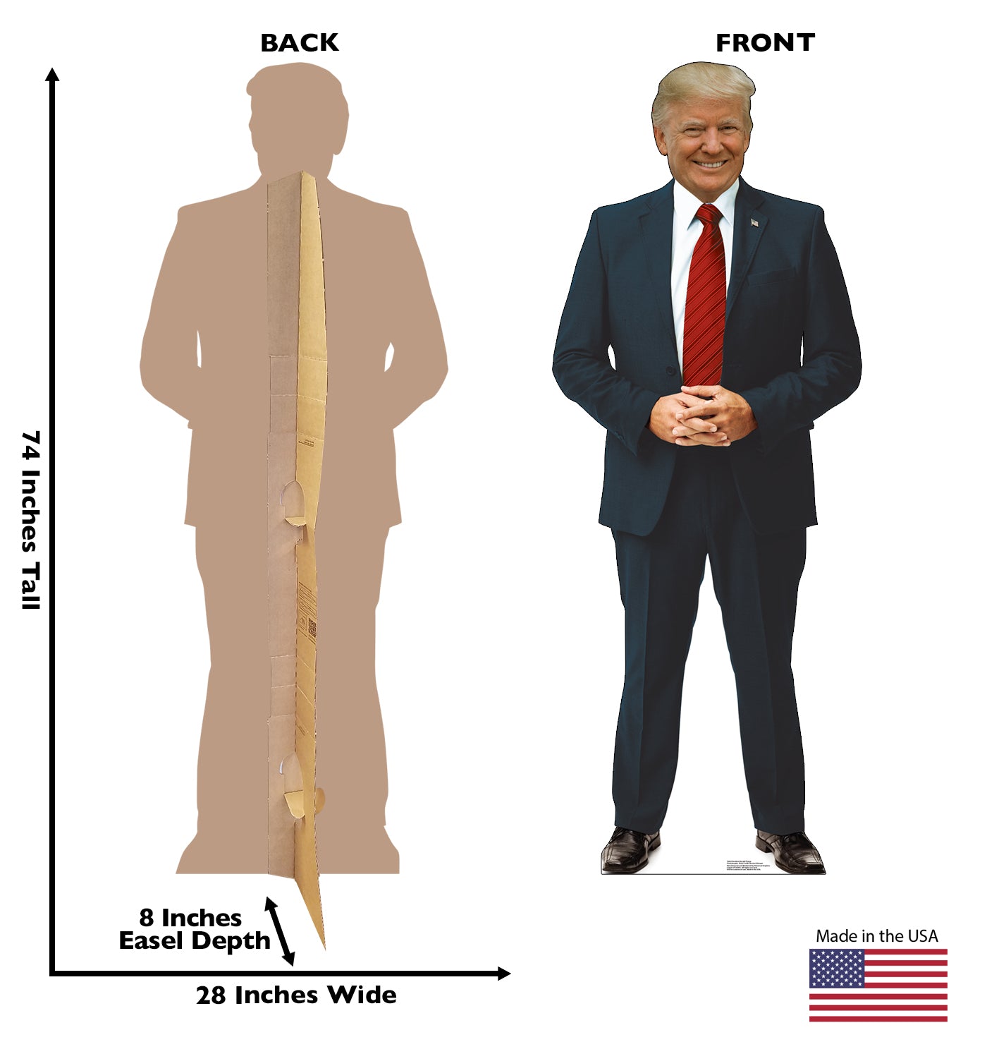 Life-Size President Donald Trump Cardboard Cutout - All Cutouts