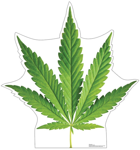Life-Size Cannabis Leaf Cardboard Cutout - All Cutouts