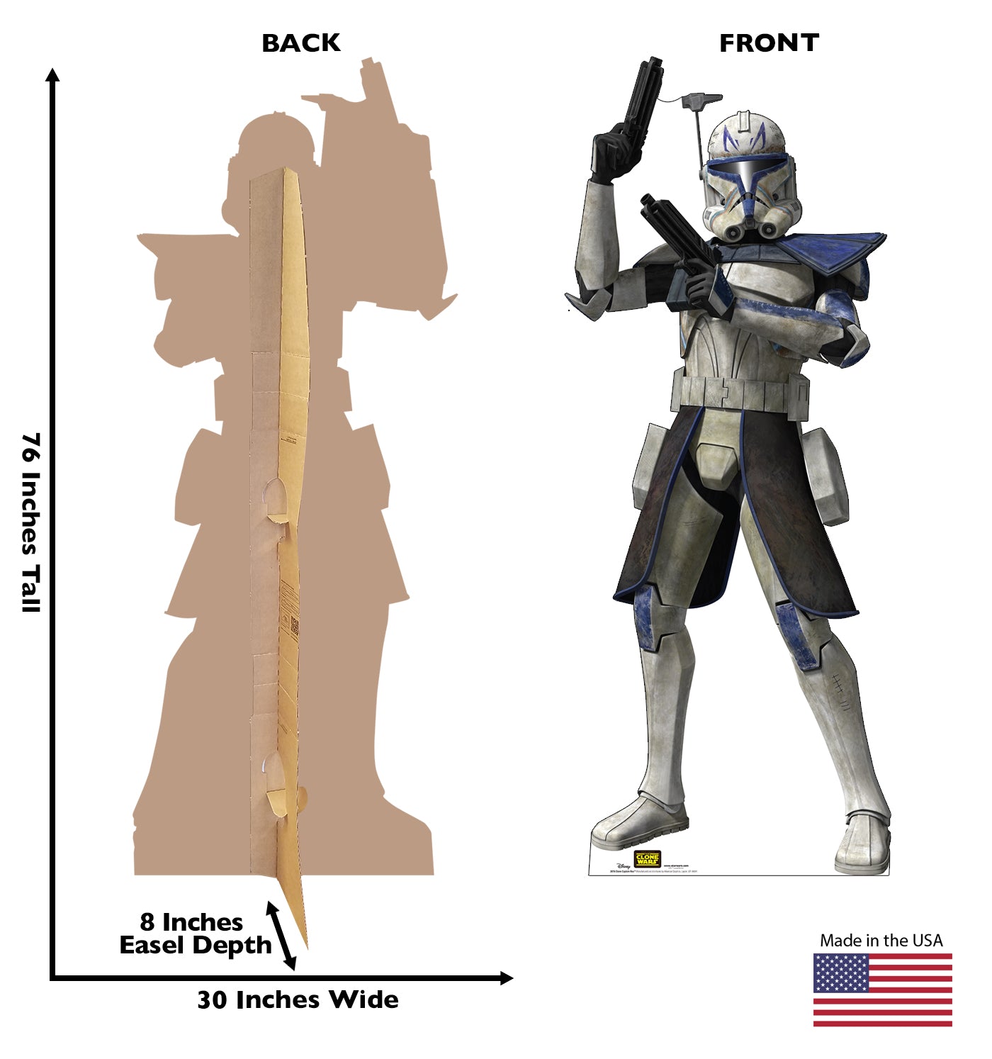 Life-Size Captain Rex (Clone Wars) Cardboard Cutout - All Cutouts