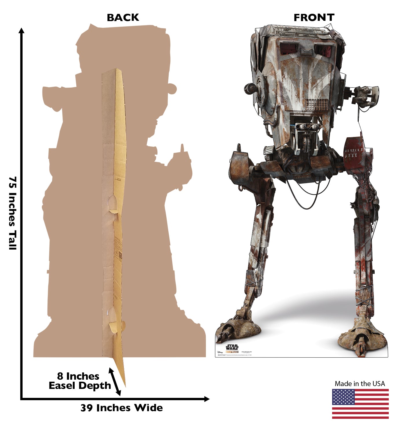 Life-Size AT-ST Raider Cardboard Standee - All Cutouts