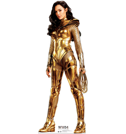 Life-Size Wonder Woman (Gold Armor) 1984 Cardboard Cutout