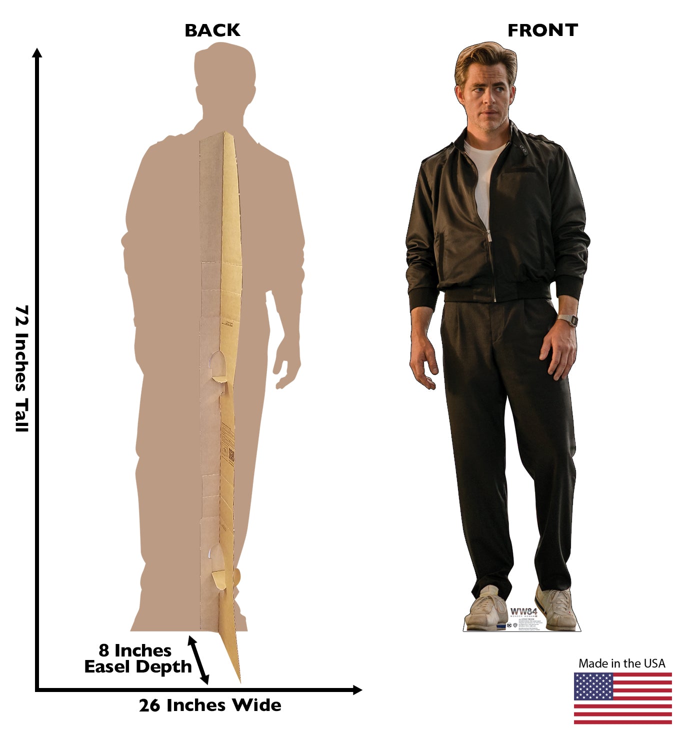 Life-Size Steve Trevor (Wonder Woman 1984) Cardboard Cutout - All Cutouts