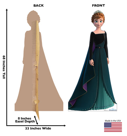 Life-Size Anna (Epilogue Gown, Frozen 2) Cardboard Cutout - All Cutouts