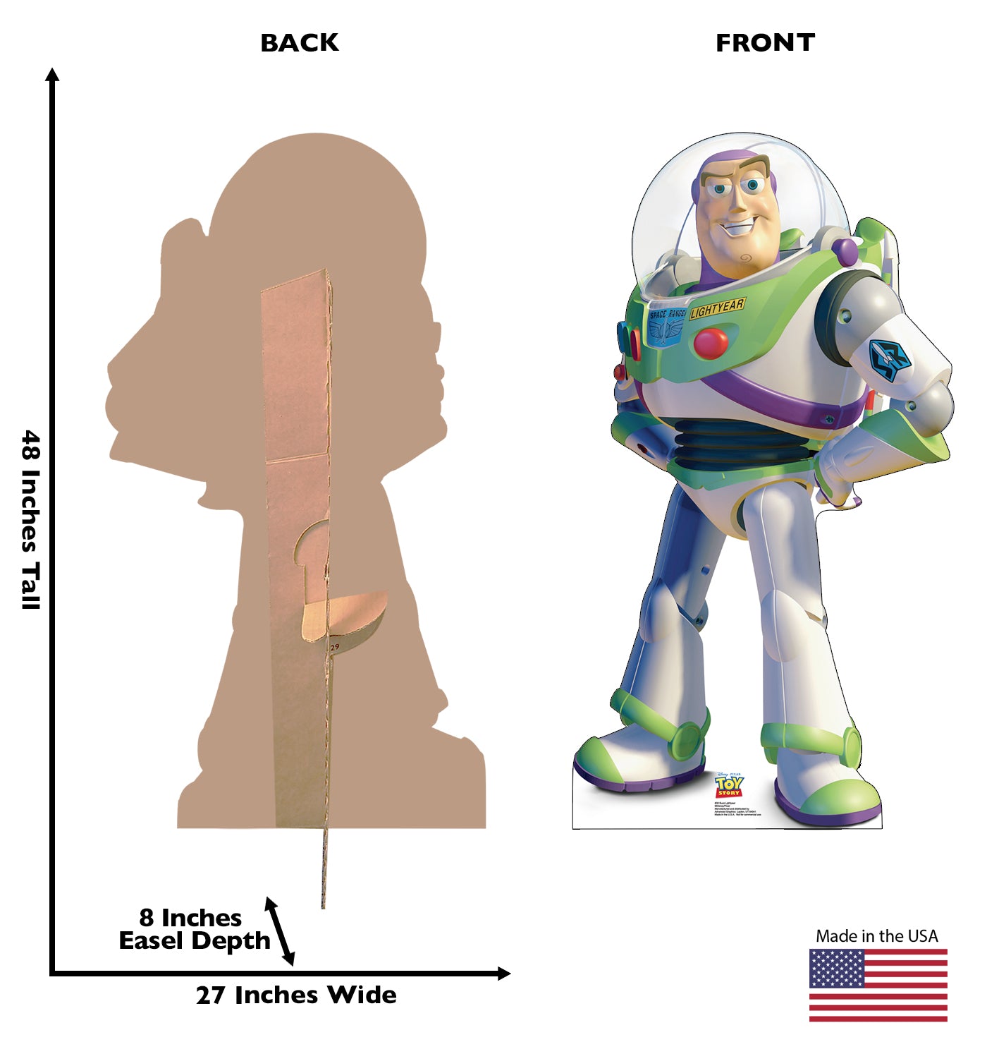 Life-size Buzz Lightyear Cardboard Cutout - All Cutouts