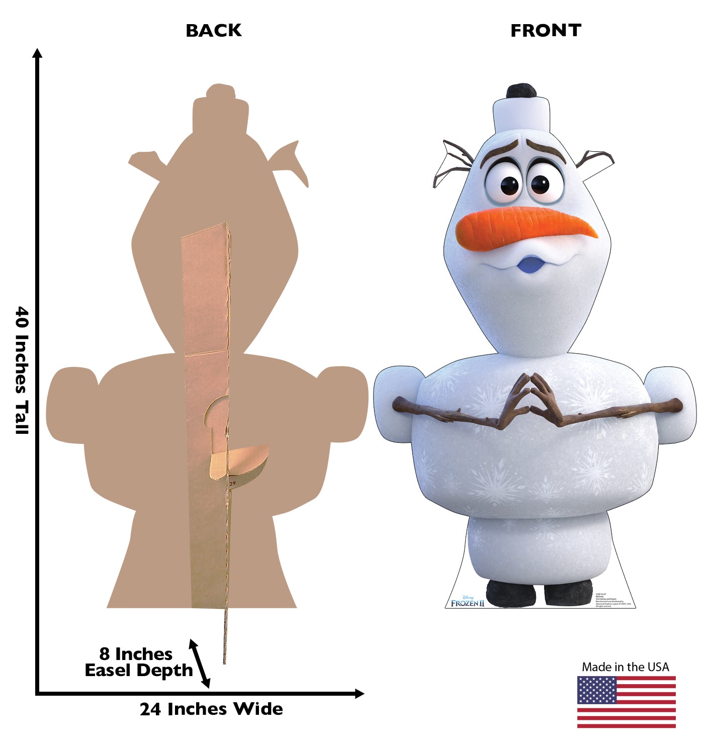 Life-Size Olaf (Frozen 2) Cardboard Standee - All Cutouts