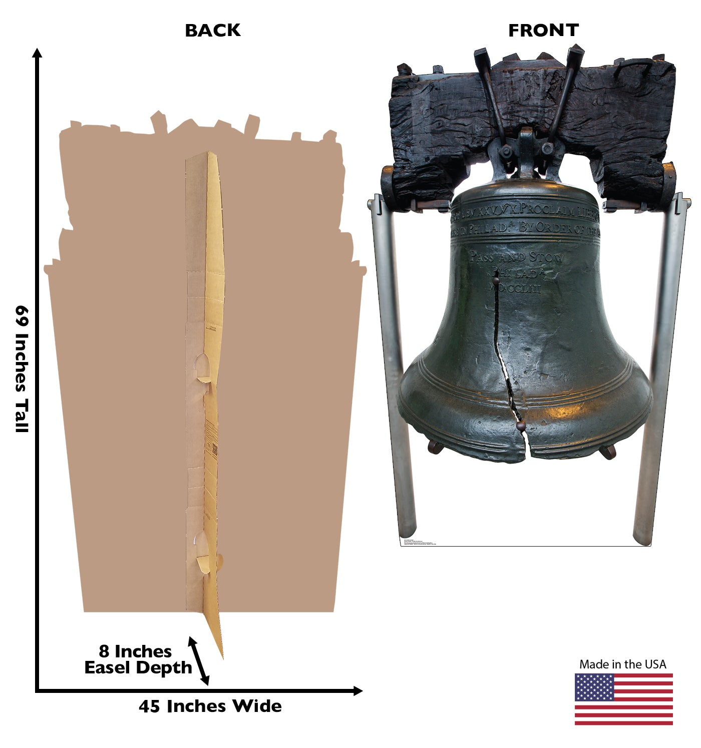 Life-Size Liberty Bell Cardboard Cutout - All Cutouts